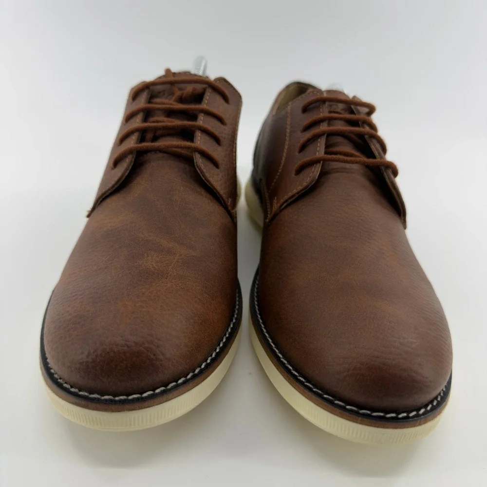 GH Bass Mens Brown Oxford Dress Shoes Size 10 Casual Derby